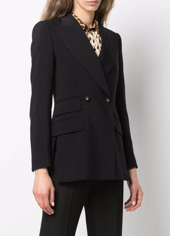 Dolce & Gabbana Blazer met dubbele rij knopen Zwart