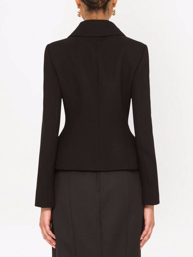 Dolce & Gabbana Blazer met dubbele rij knopen Zwart