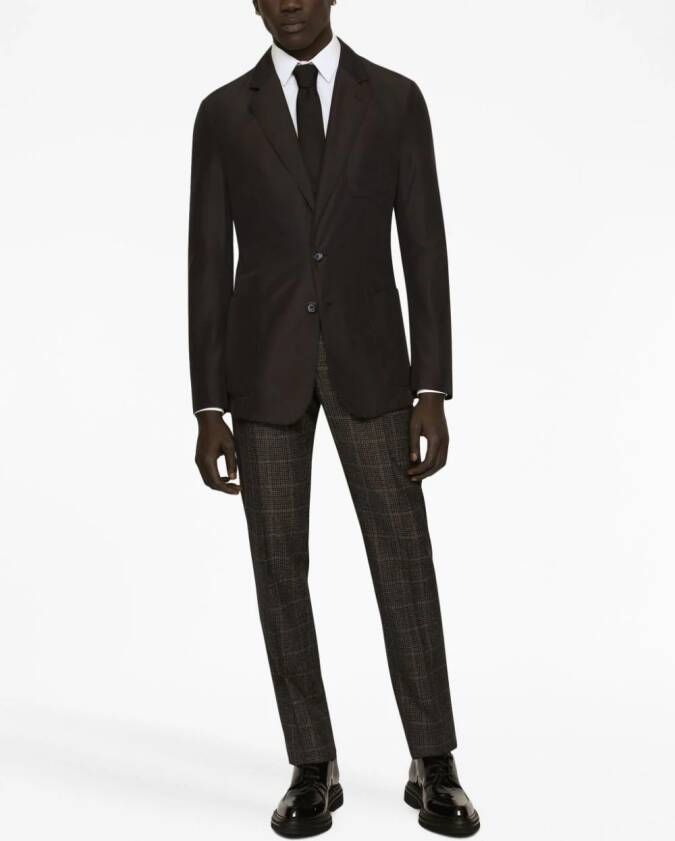 Dolce & Gabbana Blazer met enkele rij knopen Blauw