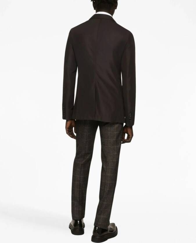 Dolce & Gabbana Blazer met enkele rij knopen Blauw
