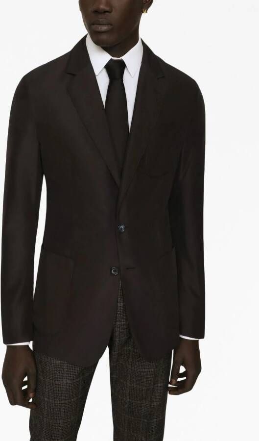 Dolce & Gabbana Blazer met enkele rij knopen Blauw
