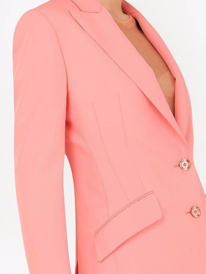 Dolce & Gabbana Blazer met enkele rij knopen Roze