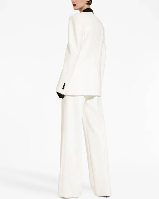 Dolce & Gabbana Blazer met enkele rij knopen Wit