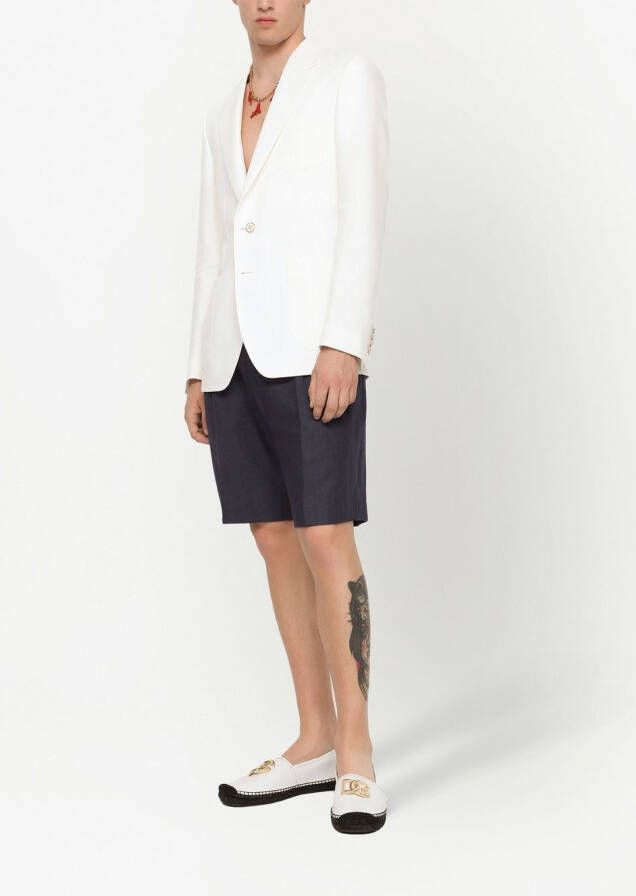 Dolce & Gabbana Blazer met enkele rij knopen Wit
