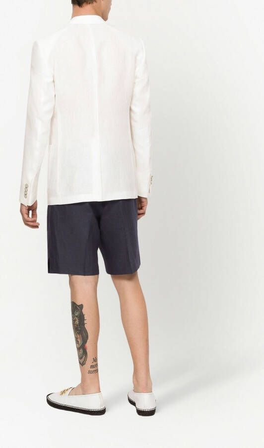 Dolce & Gabbana Blazer met enkele rij knopen Wit