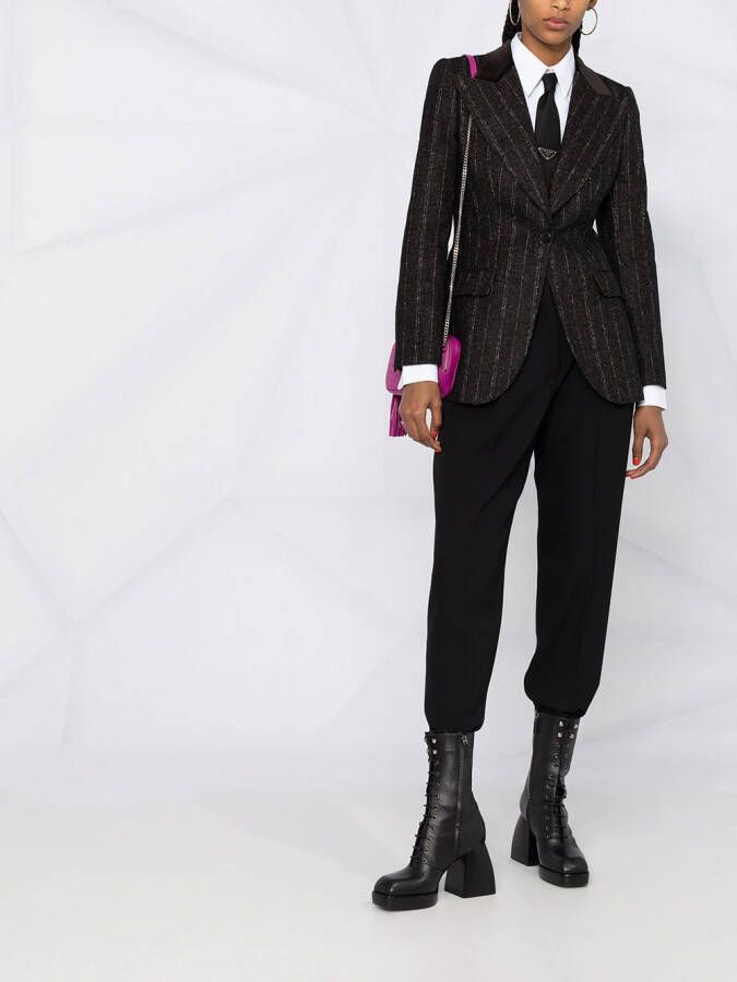 Dolce & Gabbana Blazer met enkele rij knopen Zwart