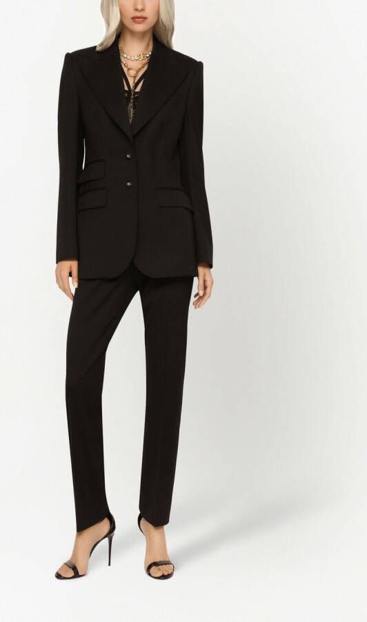 Dolce & Gabbana Turlington blazer met enkele rij knopen Zwart