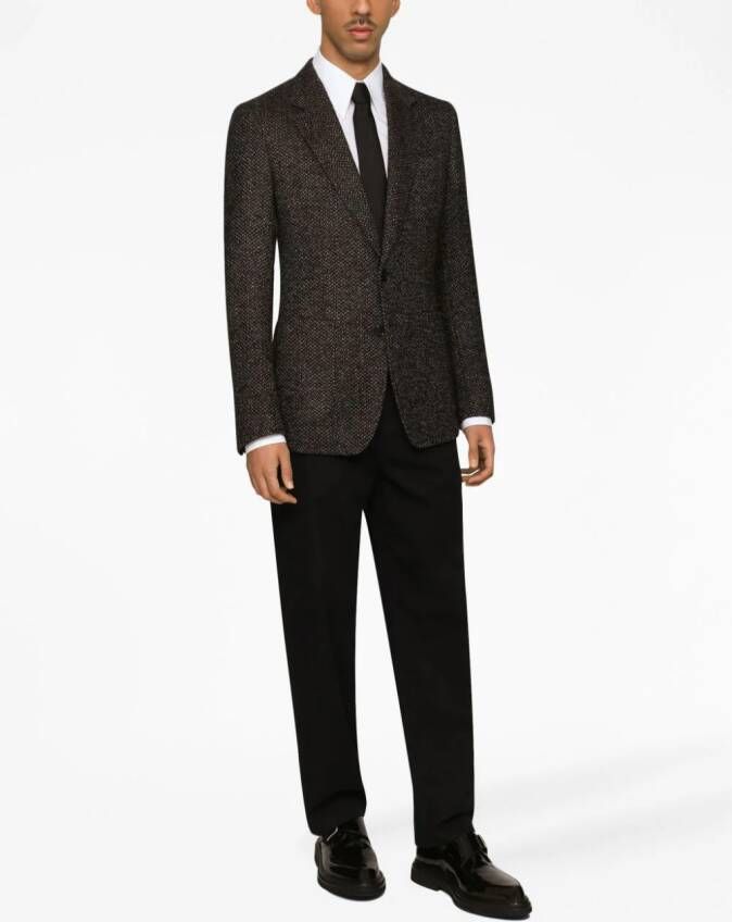 Dolce & Gabbana Blazer met enkele rij knopen Zwart