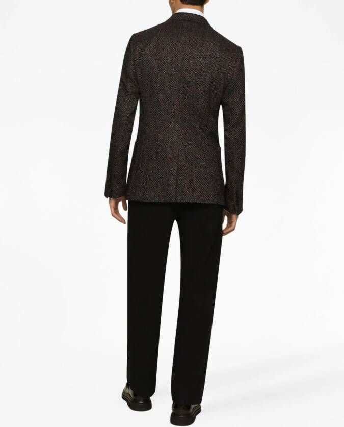 Dolce & Gabbana Blazer met enkele rij knopen Zwart