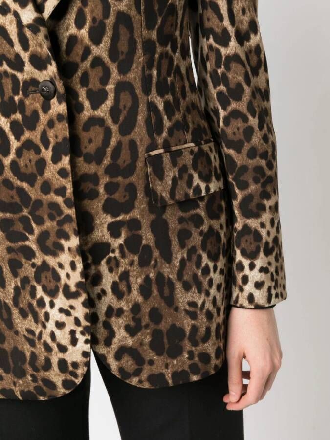 Dolce & Gabbana Blazer met enkele rij knopen Zwart