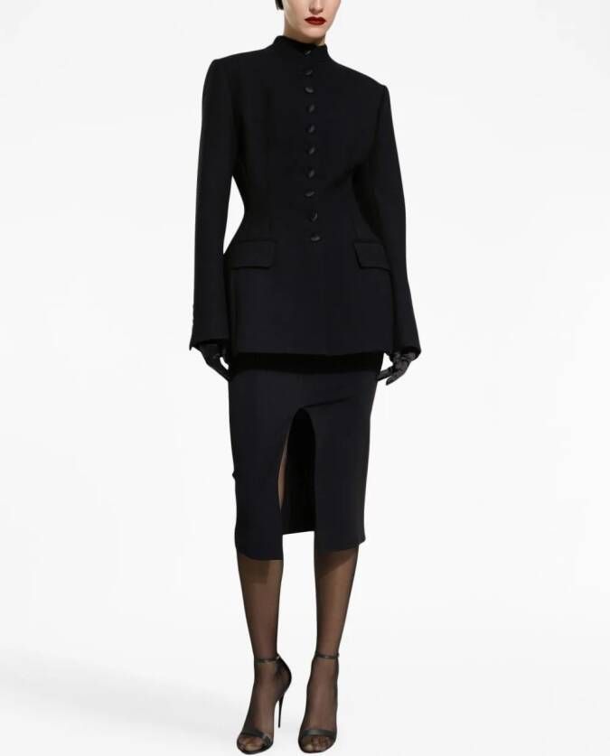 Dolce & Gabbana Blazer met enkele rij knopen Zwart