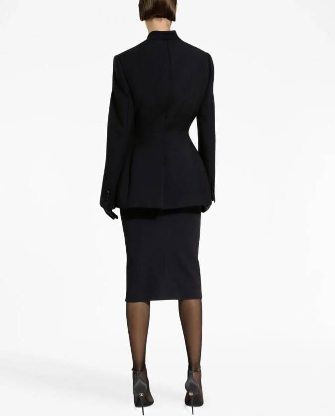 Dolce & Gabbana Blazer met enkele rij knopen Zwart