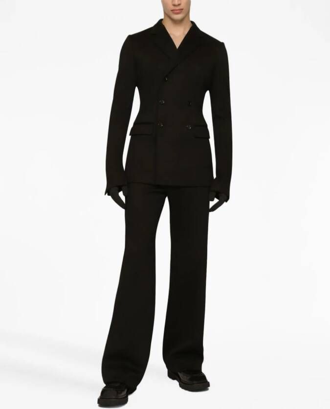 Dolce & Gabbana Blazer met enkele rij knopen Zwart