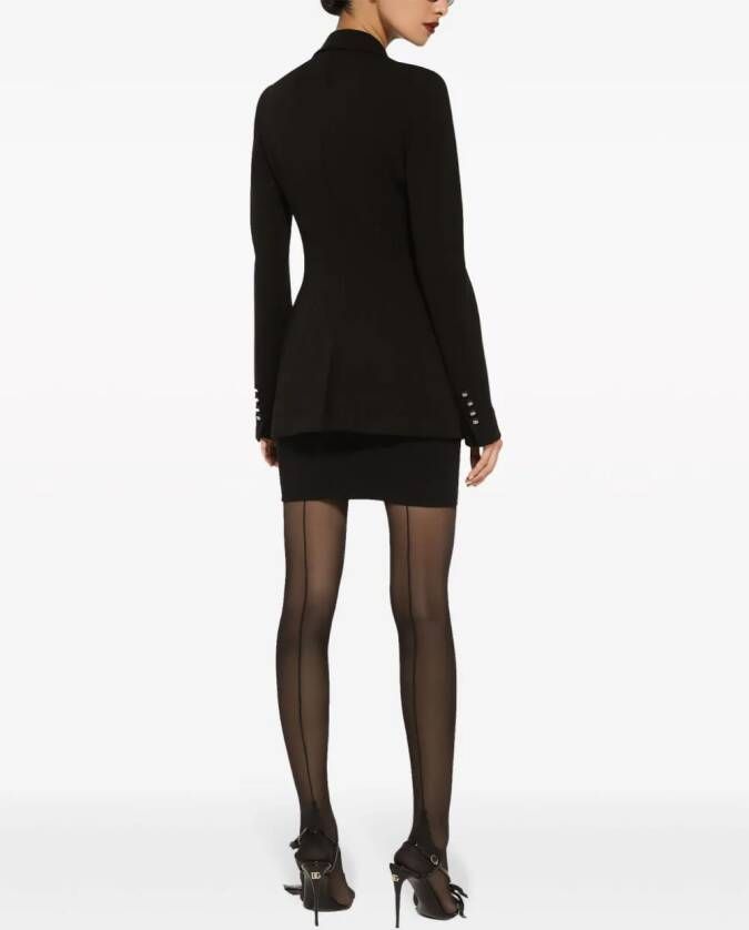Dolce & Gabbana Blazer met enkele rij knopen Zwart