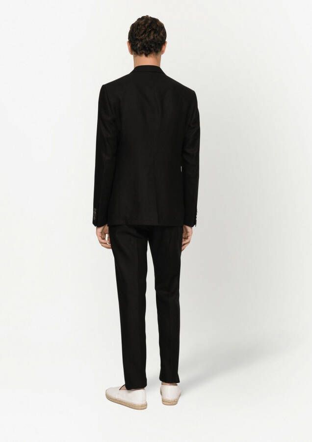 Dolce & Gabbana Blazer met enkele rij knopen Zwart
