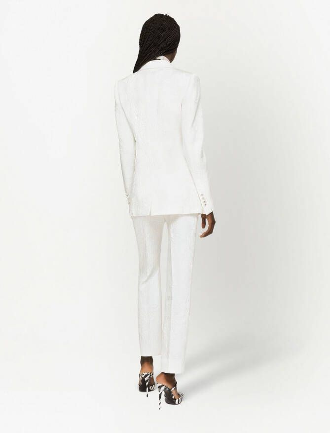 Dolce & Gabbana Turlington blazer met brokaat Wit
