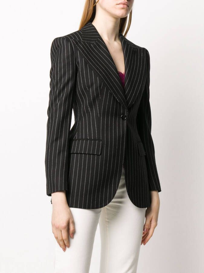 Dolce & Gabbana Blazer met krijtstreep Zwart