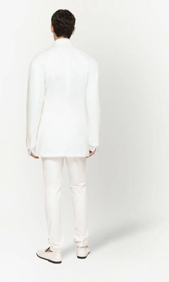 Dolce & Gabbana Katoenen gabardine blazer Wit