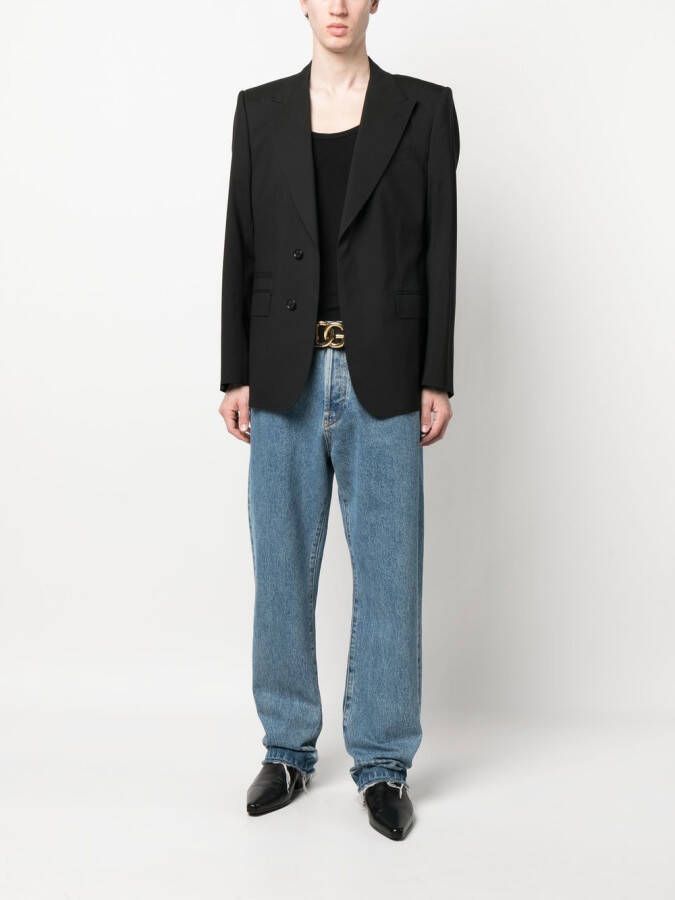 Dolce & Gabbana Blazer met dubbele rij knopen Zwart