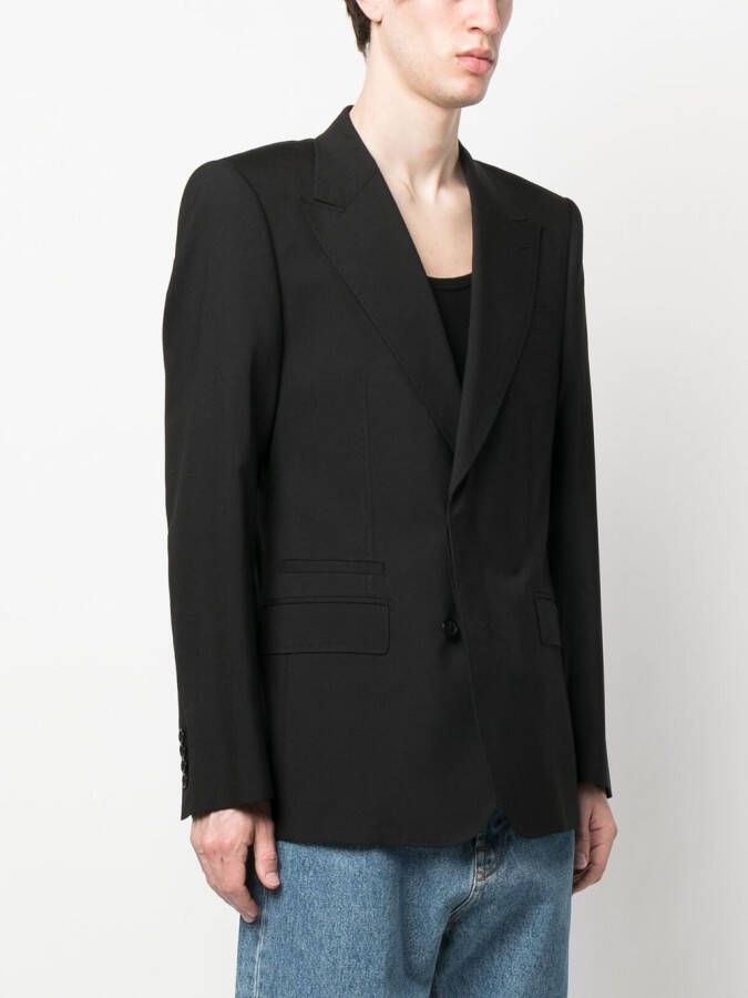 Dolce & Gabbana Blazer met dubbele rij knopen Zwart
