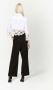 Dolce & Gabbana Cropped popeline blouse met kanten vlakken Wit - Thumbnail 4