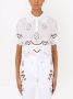 Dolce & Gabbana Poloshirt met geborduurd mesh Wit - Thumbnail 3