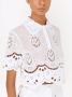 Dolce & Gabbana Poloshirt met geborduurd mesh Wit - Thumbnail 5