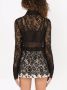 Dolce & Gabbana Semi-doorzichtig blouse Zwart - Thumbnail 4