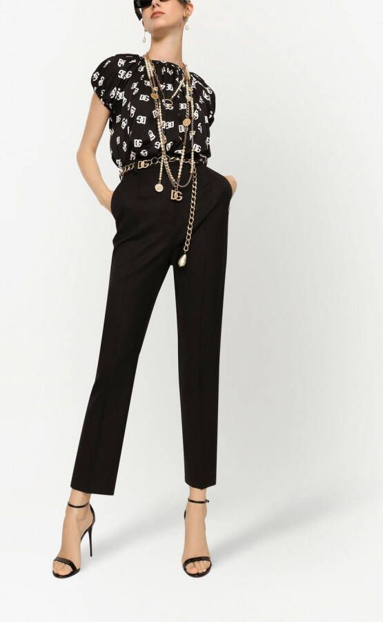 Dolce & Gabbana Zijden shirt Zwart