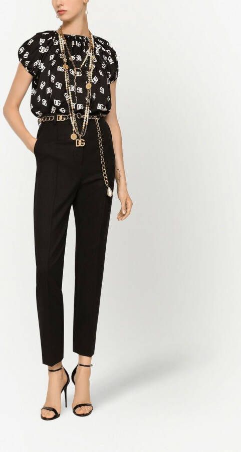 Dolce & Gabbana Zijden shirt Zwart