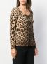 Dolce & Gabbana Blouse met luipaardprint Beige - Thumbnail 3
