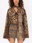 Dolce & Gabbana Chiffon blouse met luipaardprint Bruin - Thumbnail 3