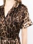 Dolce & Gabbana Zijden blouse met luipaardprint Bruin - Thumbnail 5