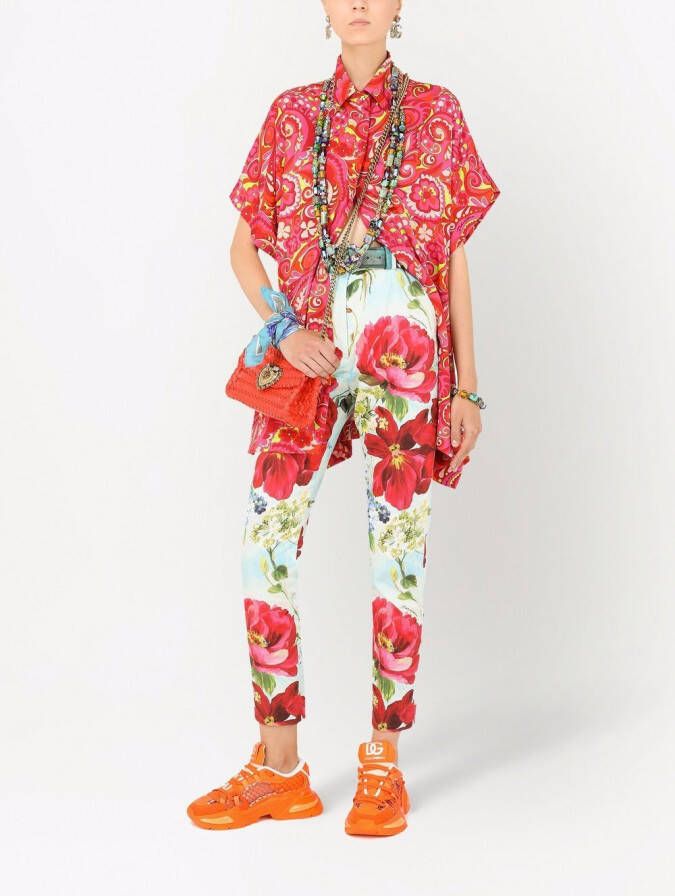 Dolce & Gabbana Blouse met paisley-print Roze
