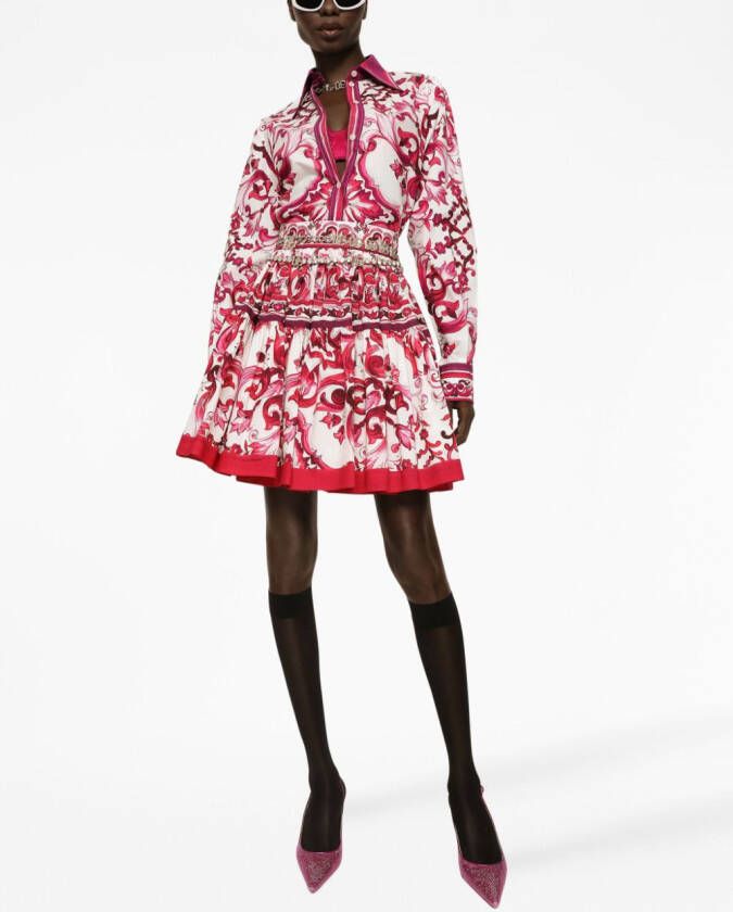 Dolce & Gabbana Blouse met print Rood