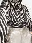 Dolce & Gabbana Blouse met zebraprint Zwart - Thumbnail 5