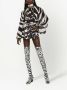Dolce & Gabbana Chiffon blouse met zebraprint Zwart - Thumbnail 2
