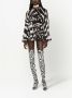 Dolce & Gabbana Chiffon blouse met zebraprint Zwart - Thumbnail 3
