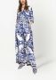 Dolce & Gabbana Twill blousejurk met print Blauw - Thumbnail 2
