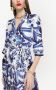 Dolce & Gabbana Twill blousejurk met print Blauw - Thumbnail 5