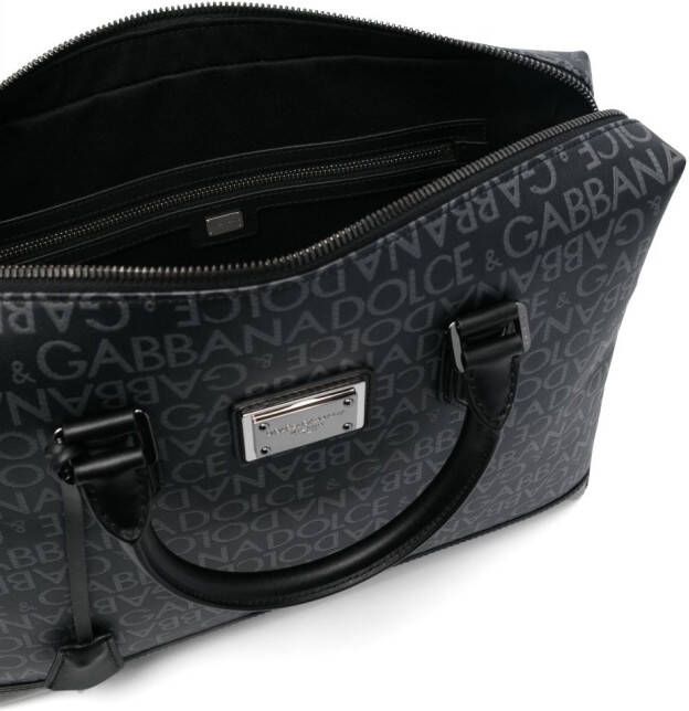 Dolce & Gabbana Laptophoes met logoprint Zwart