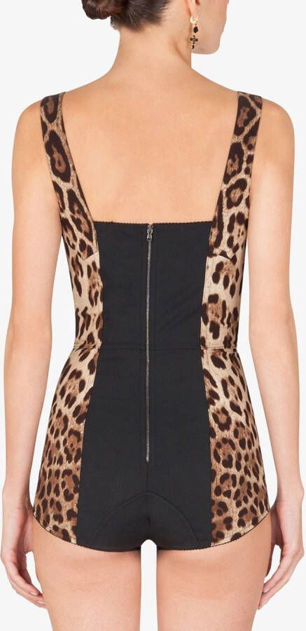 Dolce & Gabbana Body met luipaardprint Bruin