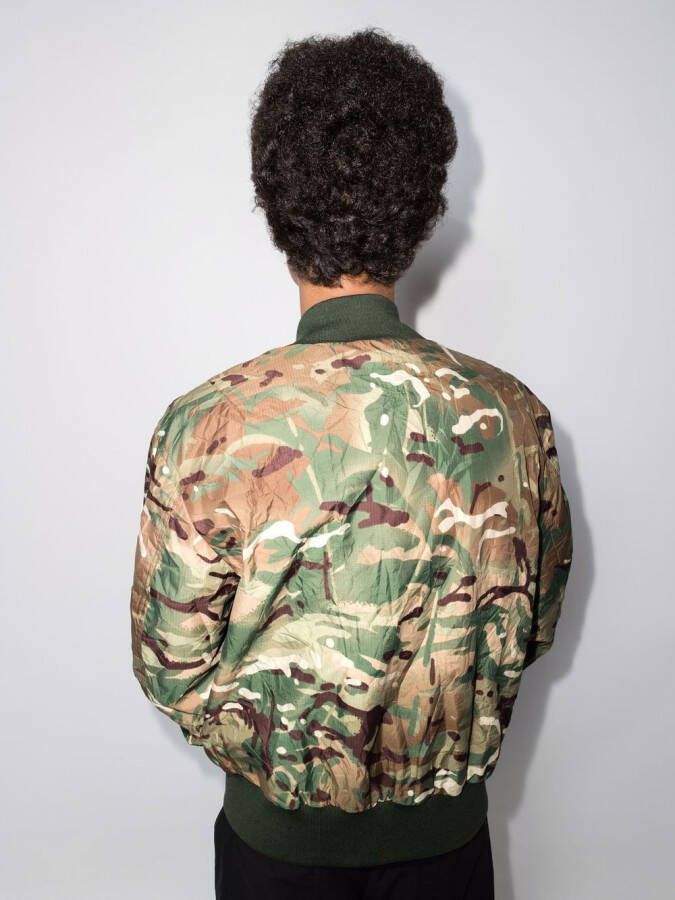 Dolce & Gabbana Bomberjack met camouflageprint Groen