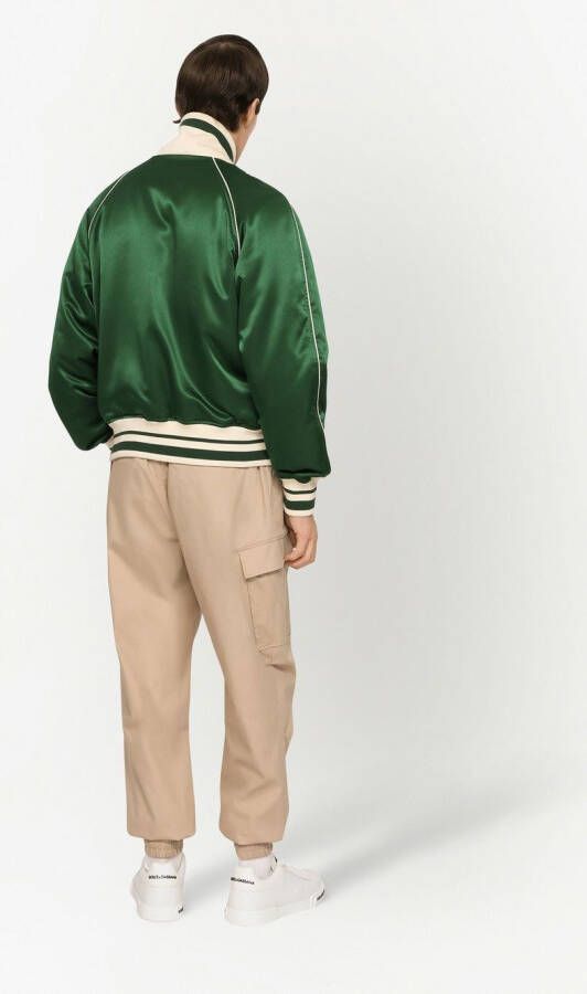 Dolce & Gabbana Bomberjack met logoprint Groen