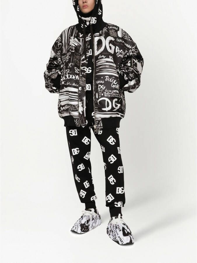 Dolce & Gabbana Bomberjack met logoprint Zwart