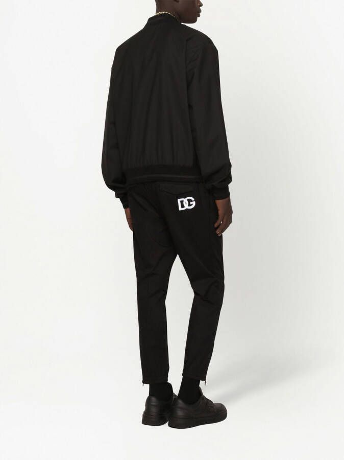 Dolce & Gabbana Bomberjack met patch Zwart