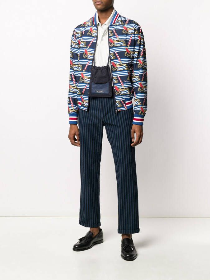 Dolce & Gabbana Bomberjack met print Blauw
