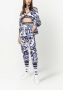 Dolce & Gabbana Sweater met Majolica-print en rits Blauw - Thumbnail 2