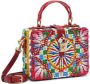 Dolce & Gabbana Dolce Box rieten tas met handgreep Rood - Thumbnail 3