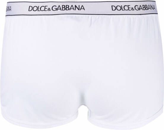 Dolce & Gabbana Boxershorts met elastische tailleband Wit